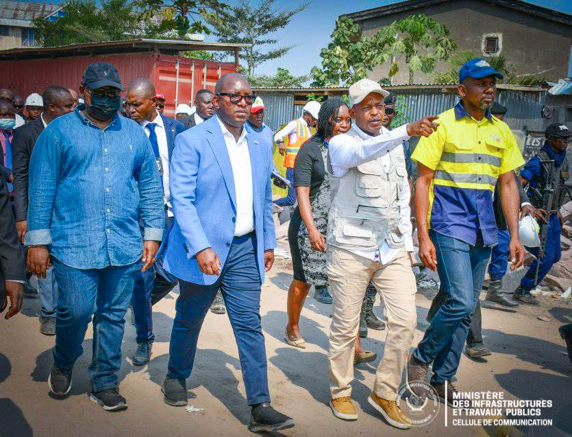 Après le passage du Ministre en chargé des ITP, Le Premier ministre SAMA LUKONDE inspecte les chantiers des 9ème jeux de la Francophonie à Kinshasa